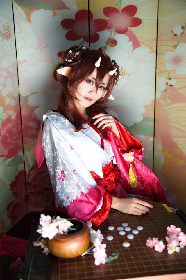 阴阳师桃花妖cosplay