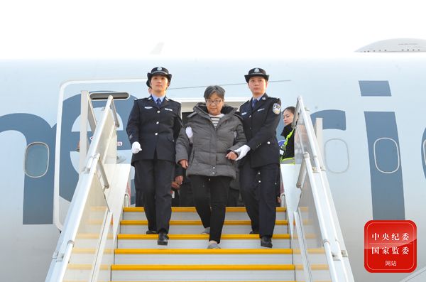 2016年11月16日,在中央逆战败和谐幼组国际追逃追赃做事办公室的统筹和谐下,经中央相关部分和浙江省追逃办亲昵协作,叛逃海外13年之久的“百名红通人员”头号嫌犯杨秀珠回国投案。图片来源 中央纪委国家监委网站