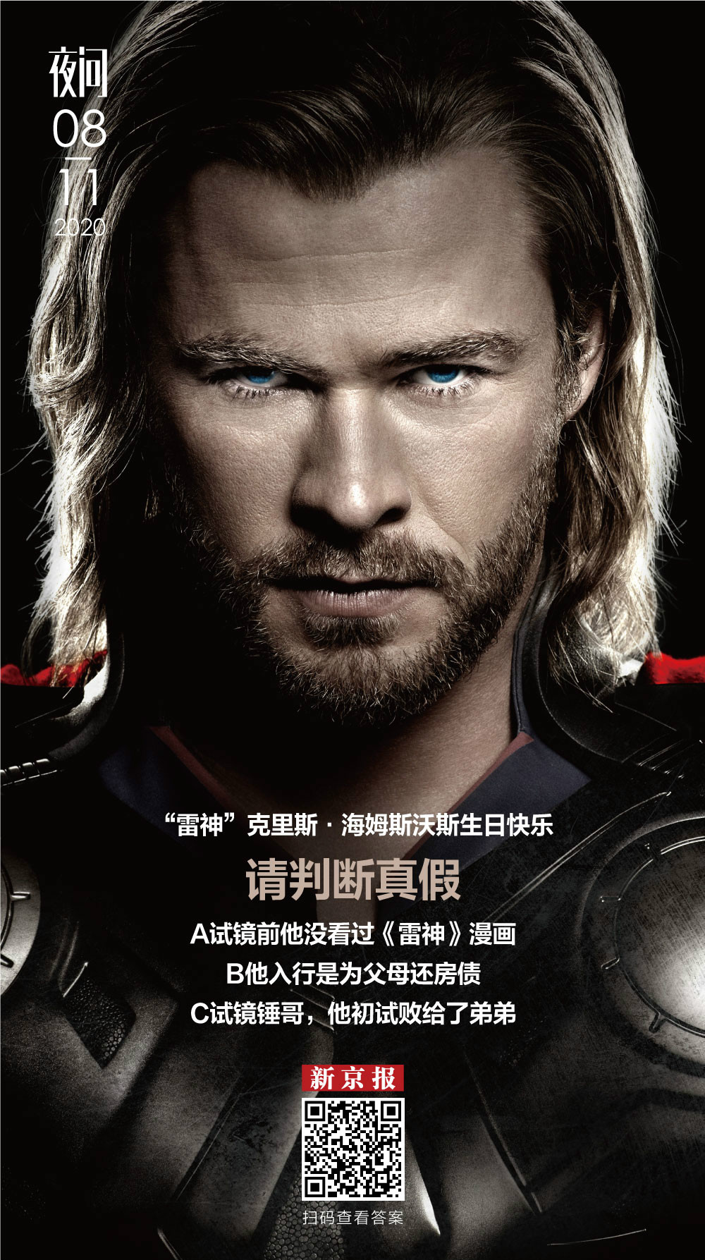 就像是"雷神"本人,但现实的他一开始并不如同电影里那样可以呼风唤雨