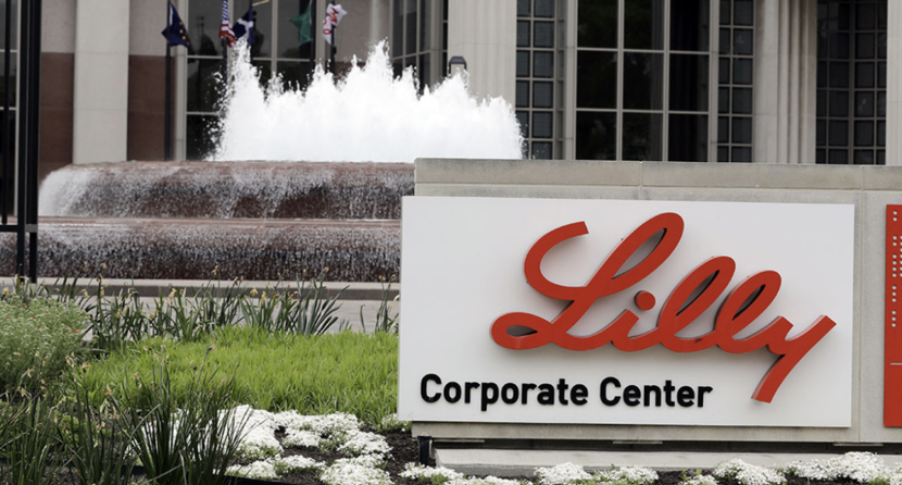 美国医药企业礼来公司. 美联社 图