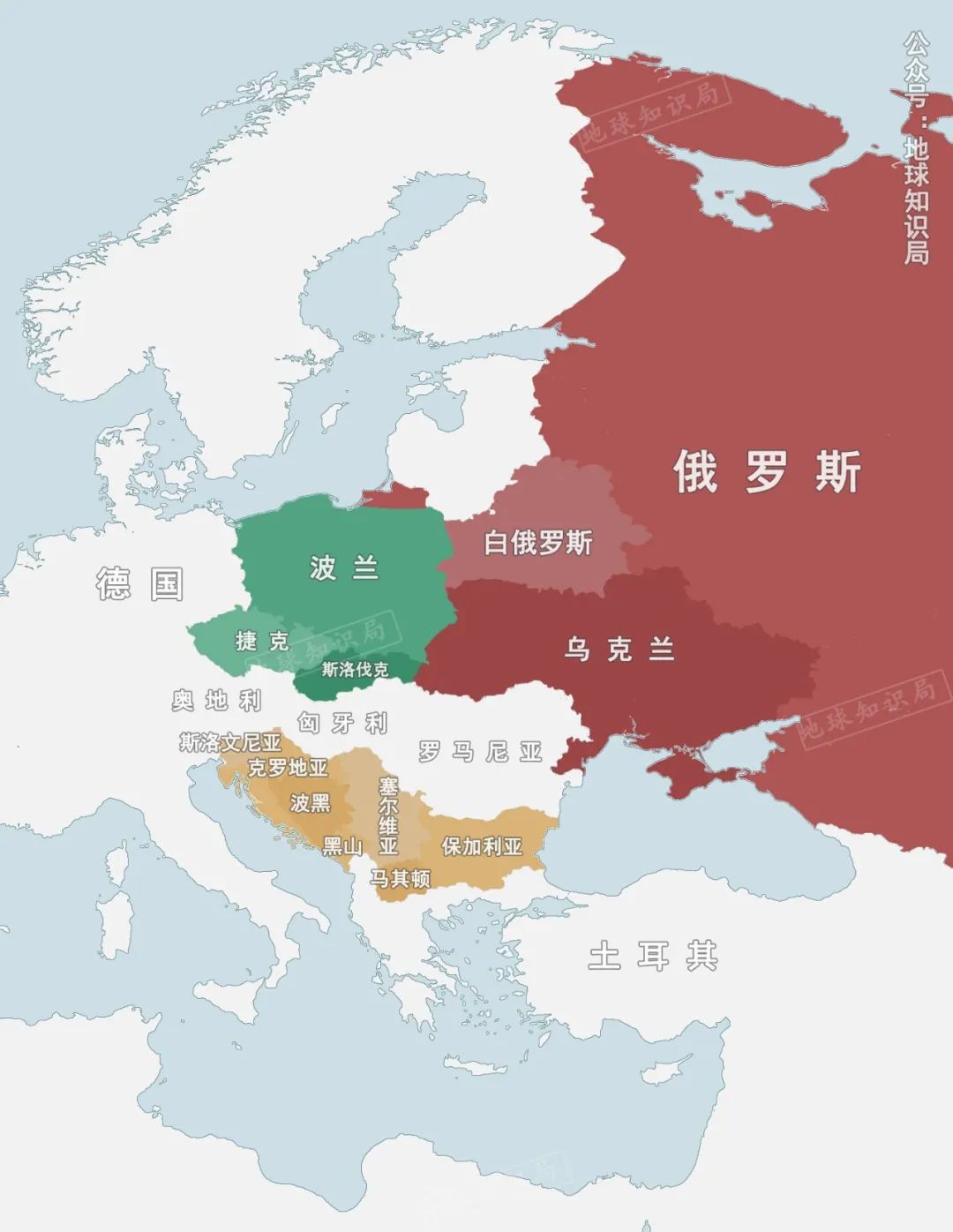 其中俄罗斯更倾向于一统东斯拉夫(毕竟自己最大)▼俄,白,乌其实也有都