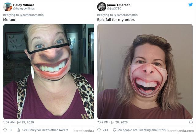 网友爆改大妈口罩,造型奇葩成选丑大赛,口罩:我做错什么了?