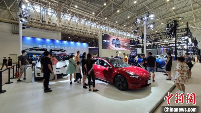 图为，2020第十八届华中国际车展现场。 范思鼎 摄