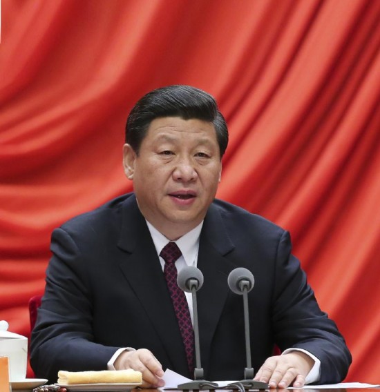 2013年1月22日，习近平在中国共产党第十八届中央纪律检查委员会第二次全体会议上发表重要讲话。 新华社记者丁林摄