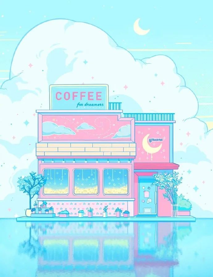 粉蓝配色带出清凉感觉莫名地心情愉悦了