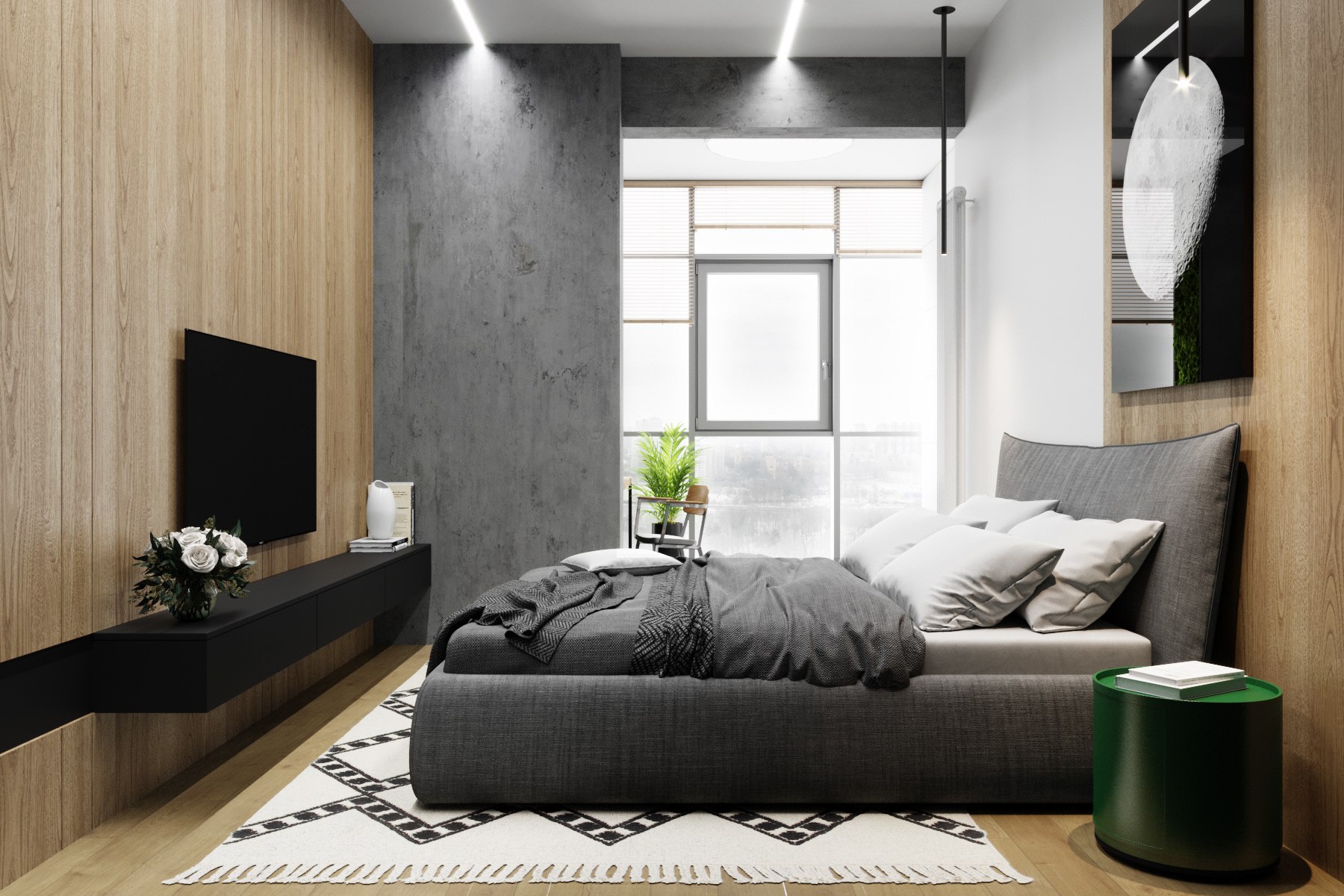 一套现代公寓之美,是你想要的家吗?