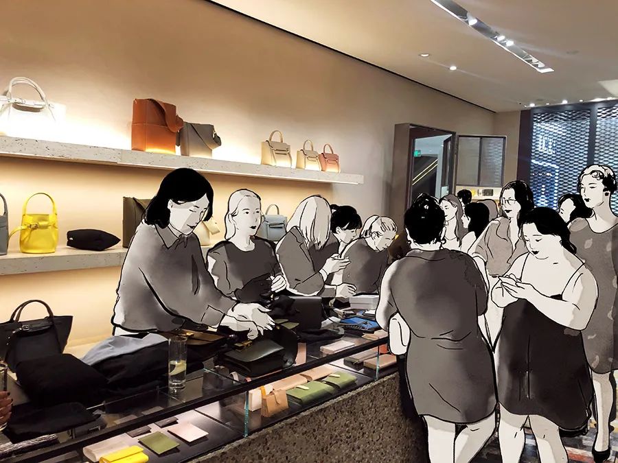 奢侈品柜姐为了100万刷卡礼他俩凑了个10万的包