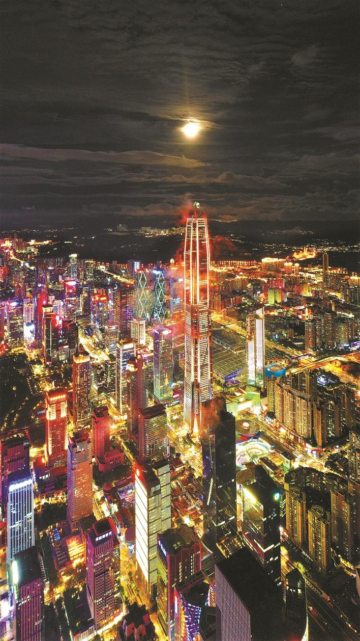 夜市千灯照 鹏城客纷纷