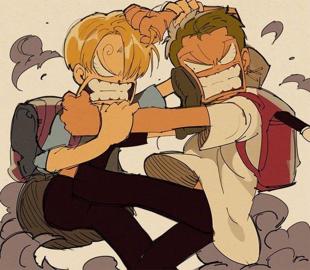 海贼王:"索香"穿越进入90年代动画,偷看,撑伞,约会太浪漫|山治|索隆