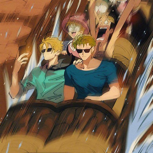 海贼王索香穿越进入90年代动画偷看撑伞约会太浪漫