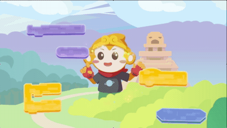 ▲活泼可爱的动画人物，男孩女孩都喜欢