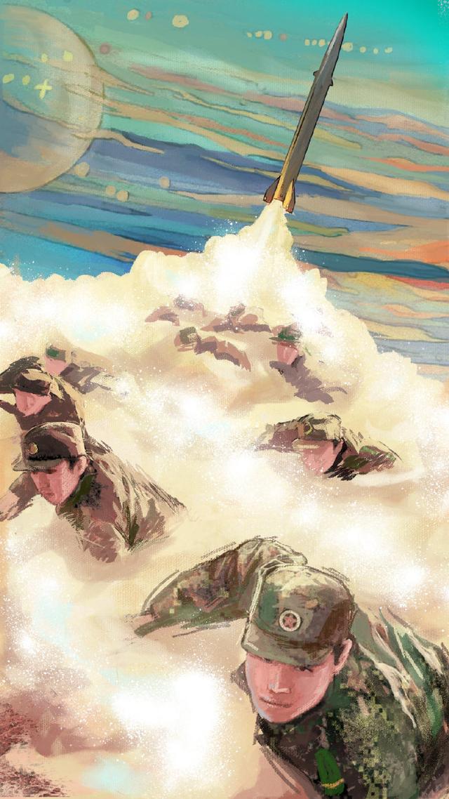 建军节一组东风快递专属漫画壁纸送给你赶紧收藏吧