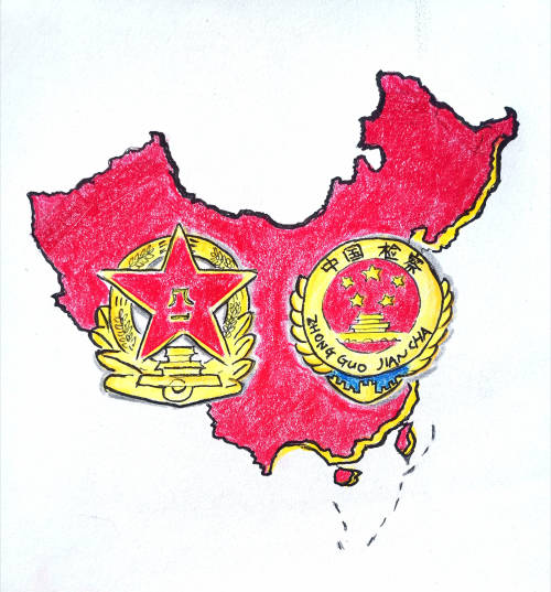 漫画|"检察蓝""迷彩绿"助力强军梦,中国梦