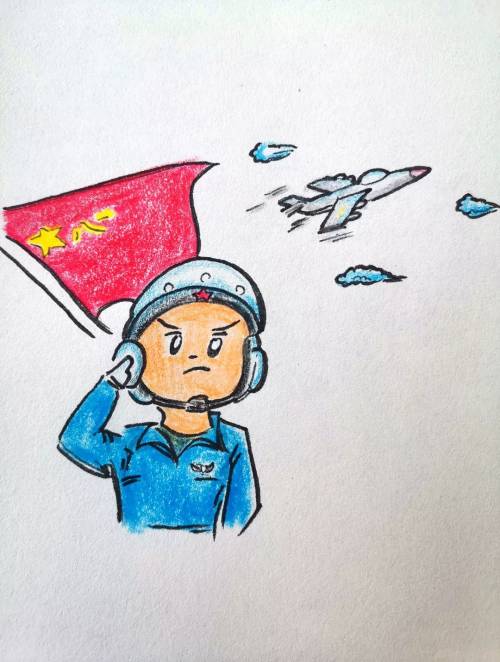 漫画检察蓝迷彩绿助力强军梦中国梦