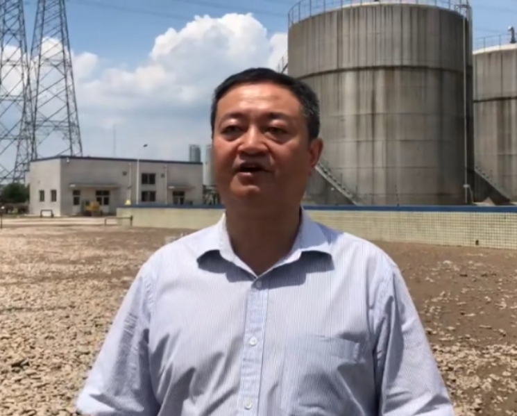 张国清在现场发布视频。