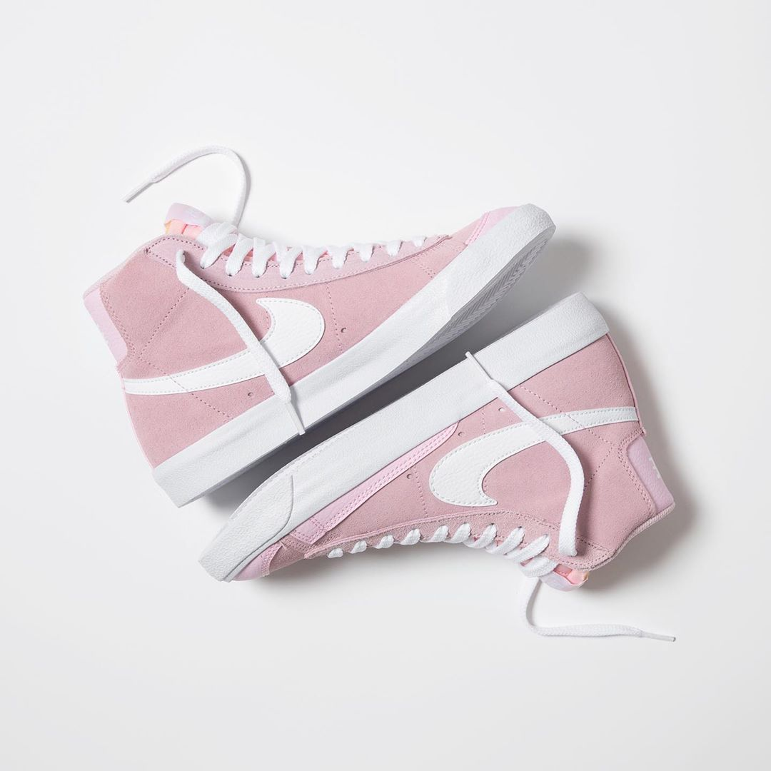 少女心炸裂!全新樱花粉 nike blazer mid 现已发售