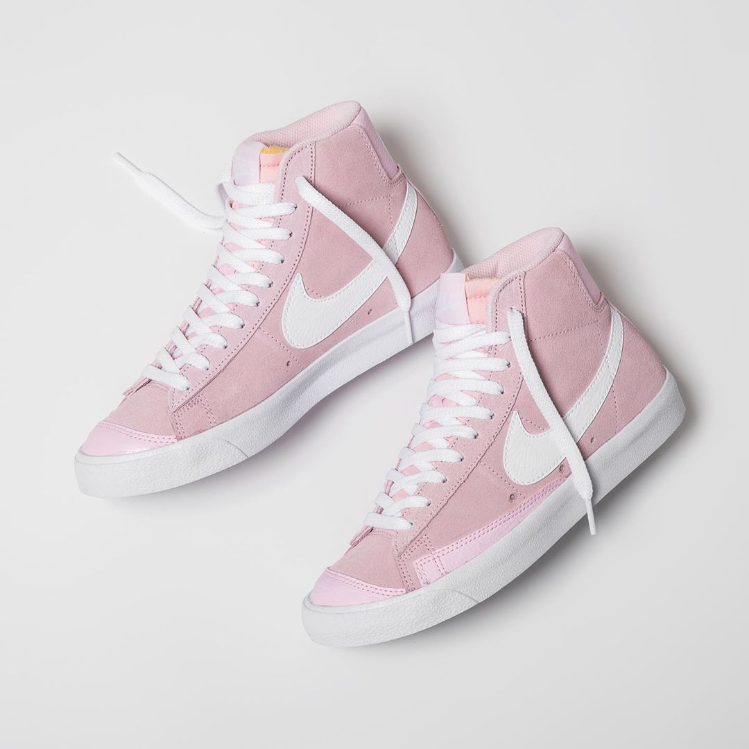 少女心炸裂!全新樱花粉 nike blazer mid 现已发售