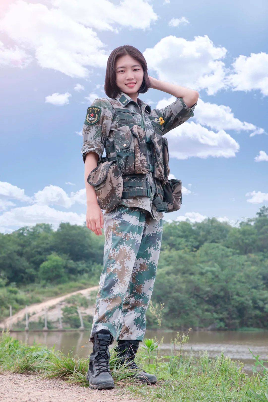 1245 给兵姐姐拍了组照,也太甜了叭!