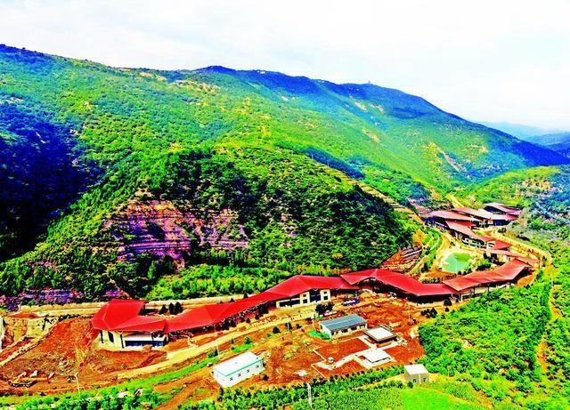 太原天龙山窑头村游客服务中心工程国庆可全部完工