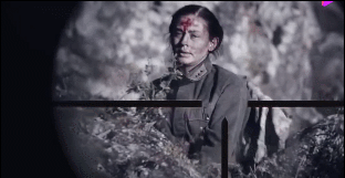 ▲柳德米拉對決德軍狙擊手