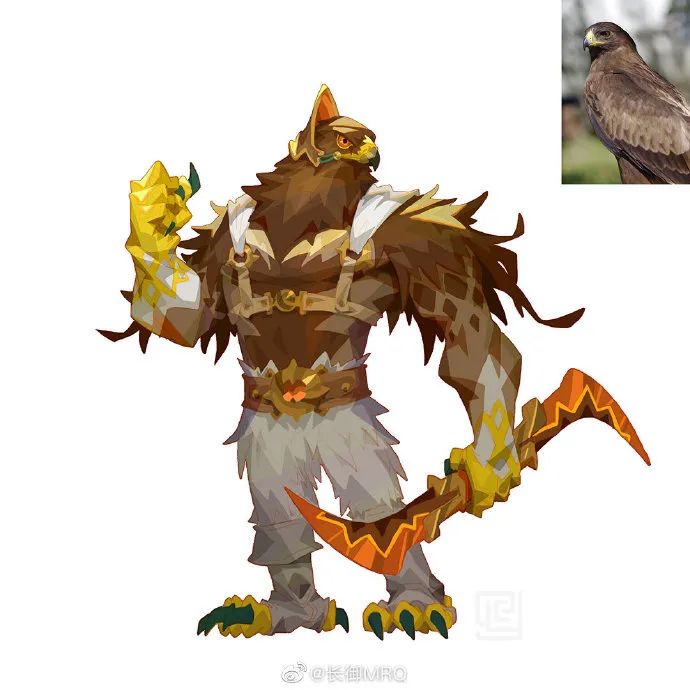 鸟人战士全体集合猛禽动物拥有人形身体后自带霸气