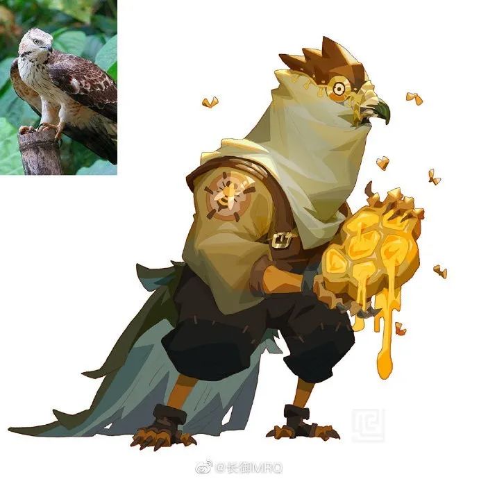 鸟人战士全体集合猛禽动物拥有人形身体后自带霸气