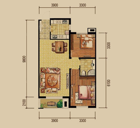 建筑面积86平方米,户型特点是南北通透有这样一个混搭风格的家,如果