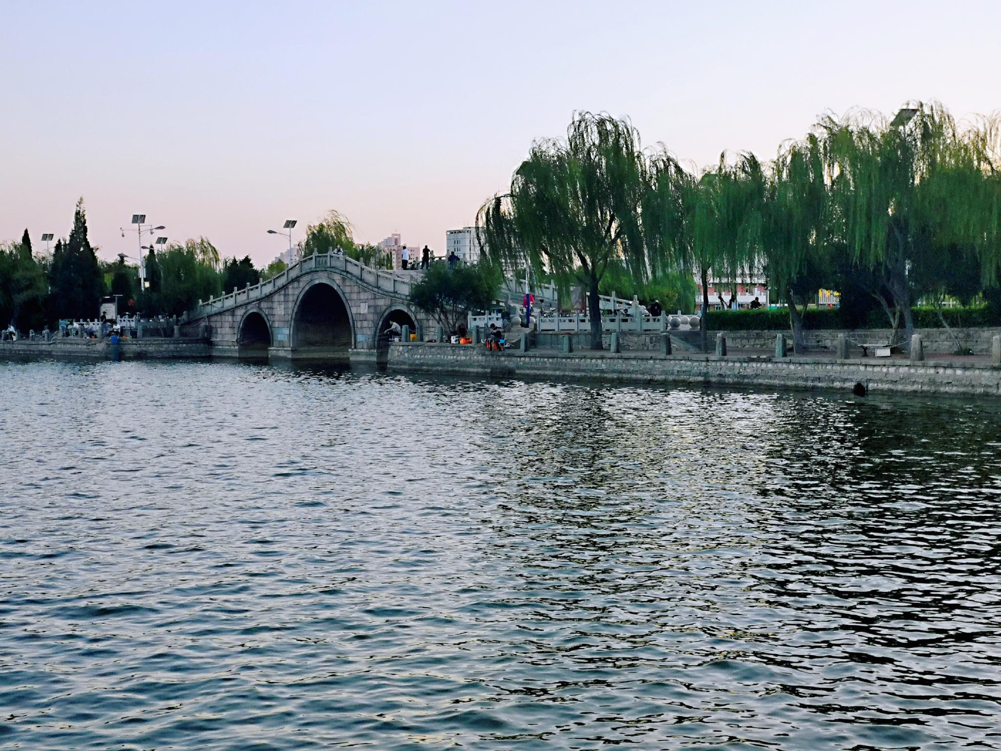 德州新湖的"明月桥"!