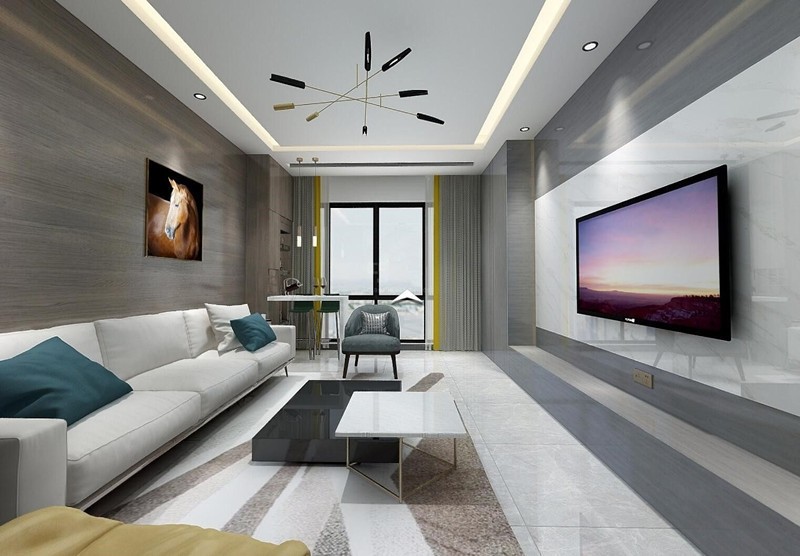 139平米的房子能装修成什么效果?现代风格四居室装修案例!