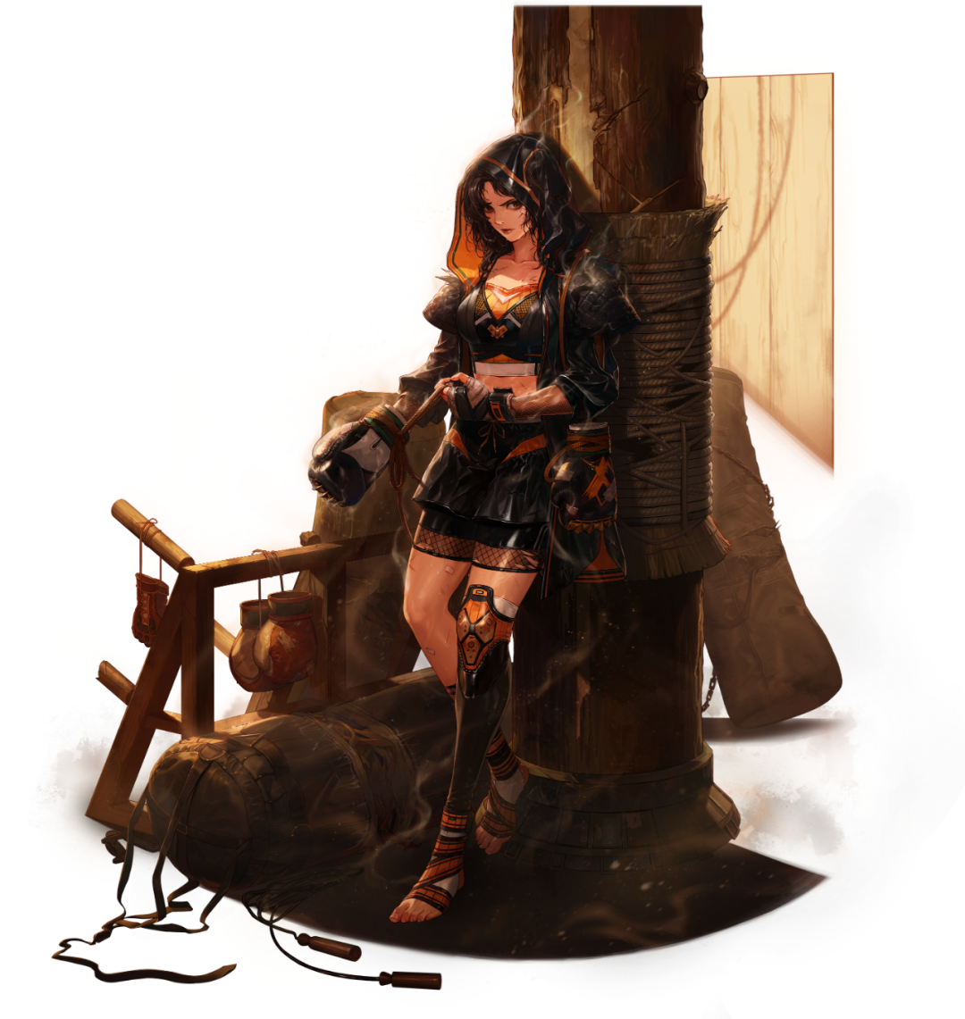 「原画」 女格斗三觉完整全身立绘下载,花花真的美爆了!