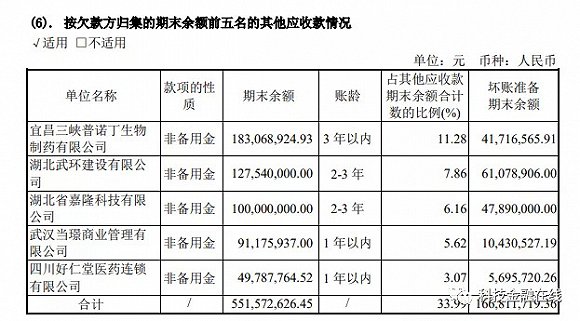 人福医药2020年半年报