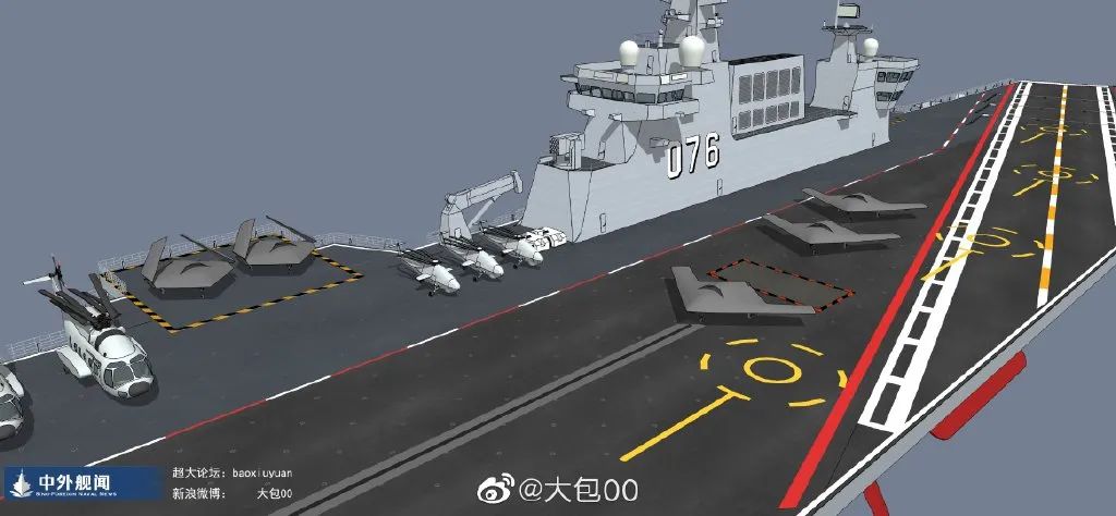未出先火！中国076型“两攻”掀起大讨论，霸气“小航母”究竟长啥样？