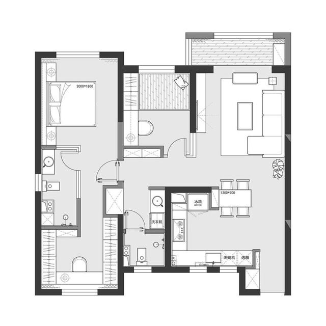北欧风格三居室装修秘籍,100平米的房子这样装才阔气