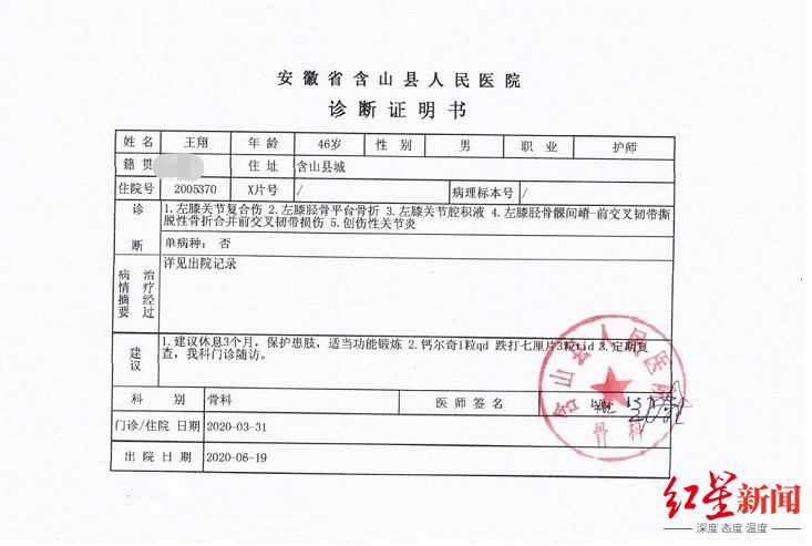 劝病人控制饮食反被家属打骨折,因先动手被拘3日,医生不服起诉警方_新