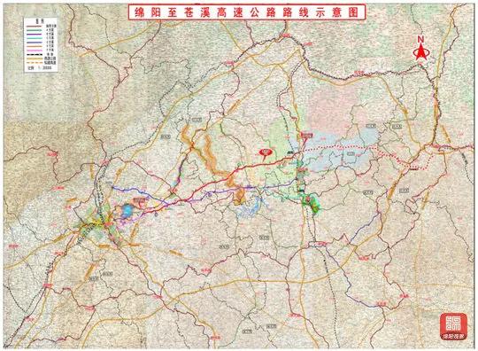 绵阳到苍溪高速(梓潼段)通车啦.离全线通车更进一步