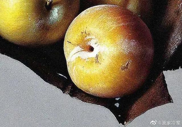 冷军亲自辟谣这幅青柿子是照片素描作品是版画被骗了