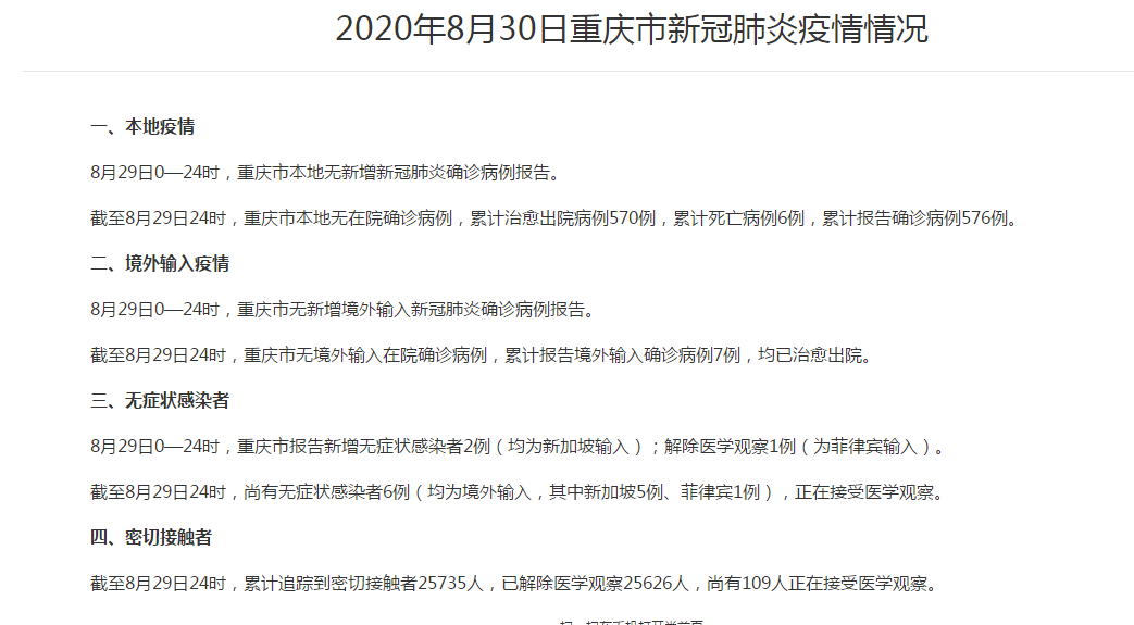 重庆市报告新增无症状感染者2例,均为新加坡输入|新冠肺炎_新浪新闻