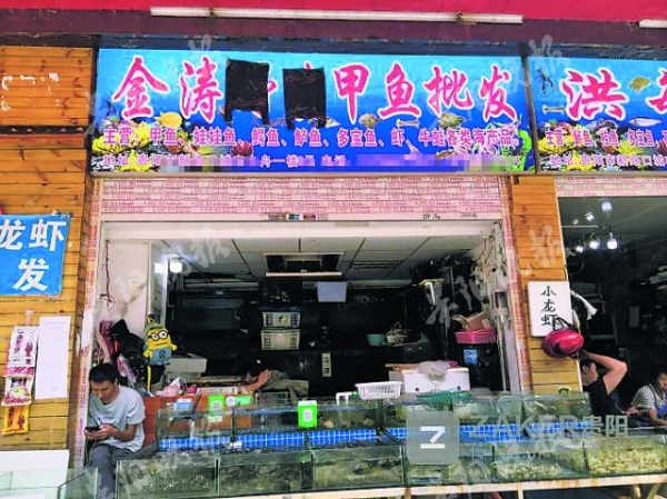 贵阳不少鱼类经营场所水产野生招牌淡出街头