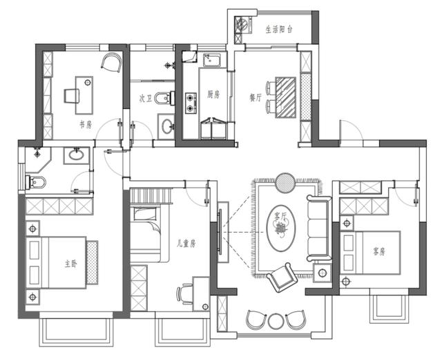 136平米的房子如何装修,装修价格19万元够不够?