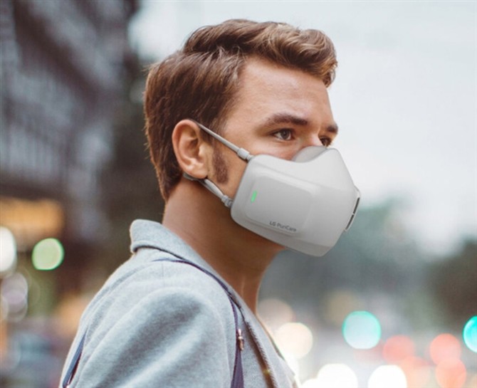 lg发布电动口罩:续航8小时,呼吸更畅快