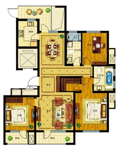 花26万元装修这套140平米的三居室,现代风格,给大家晒晒!