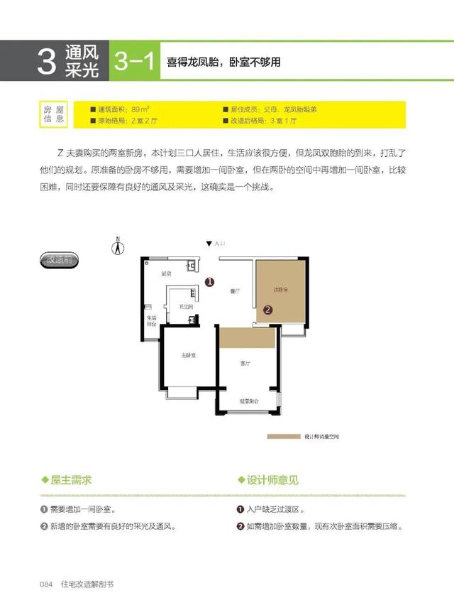 35个问题房型，70套改造方案，教你住宅改造