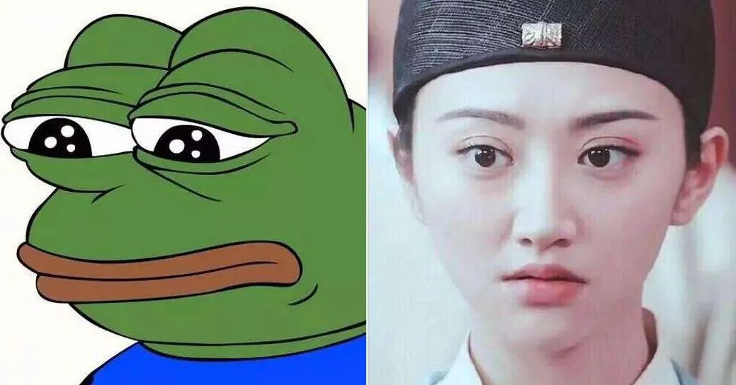 这下双眼皮做得间距还贼宽,线勒得又紧,于是整个人把悲伤蛙的气质拿捏