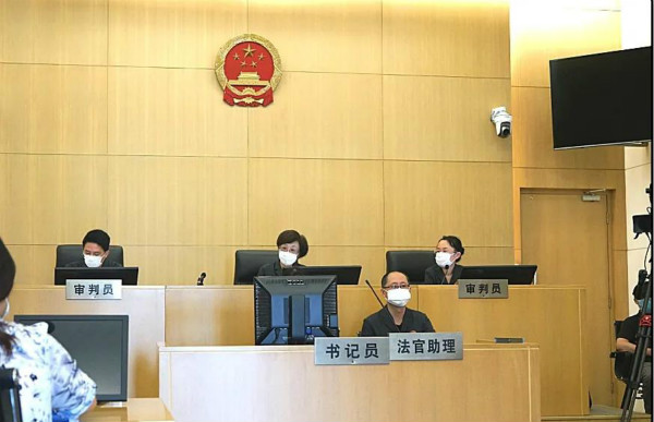 图说：上海一中院判决一起大学教授名誉权纠纷案。上海一中院供图