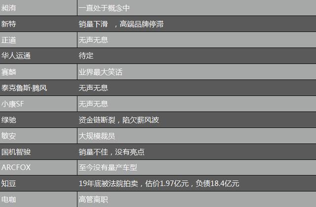 这四类汽车品牌的毒瘤 正在加速消亡