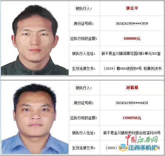 新干县法院公开征集郭志平等涉黑恶案件财产线索(图)