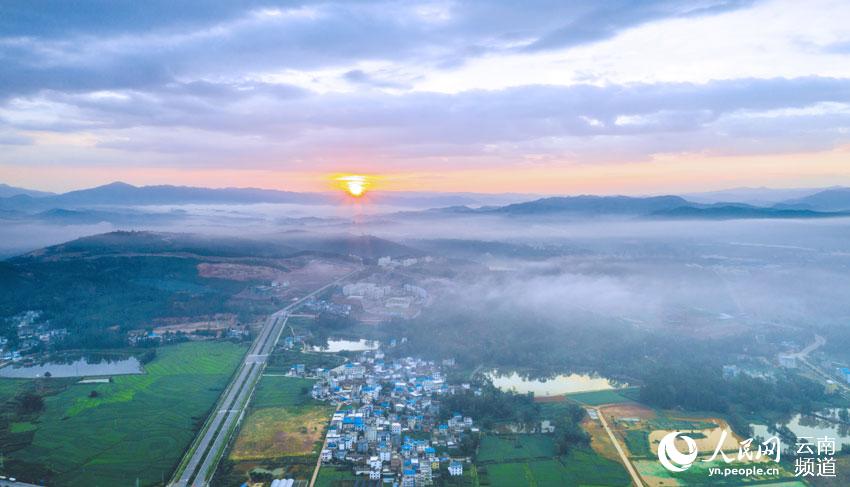 雨后牟定 宛如画中仙境(组图)|仙境|龙川河|新甸_新浪新闻