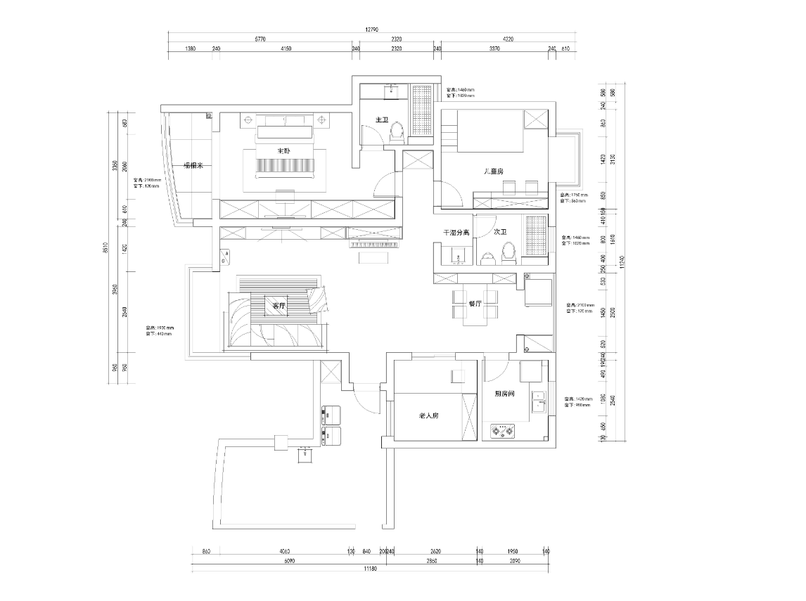 今日立秋宜装修 | 120㎡美式轻奢3居，老房翻新装修案例