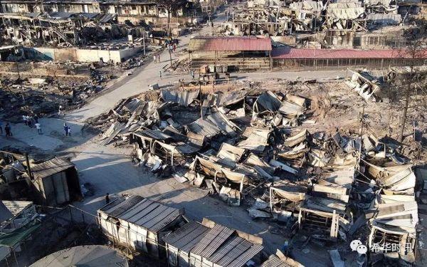 希腊最大难民营再大火数十名新冠患者不知所踪政府动用军舰安