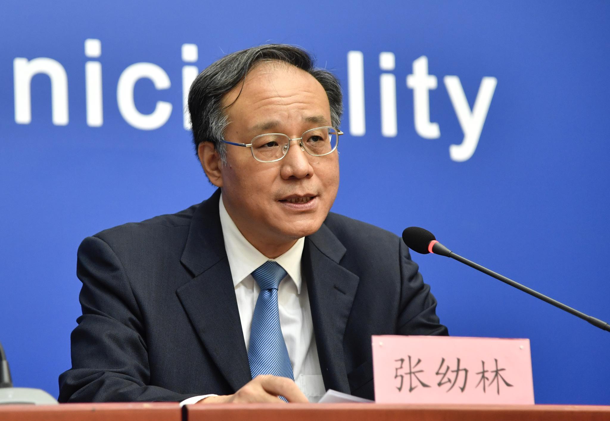 北京市贸促会副主任、一级巡视员张幼林。摄影/新京报记者吴宁